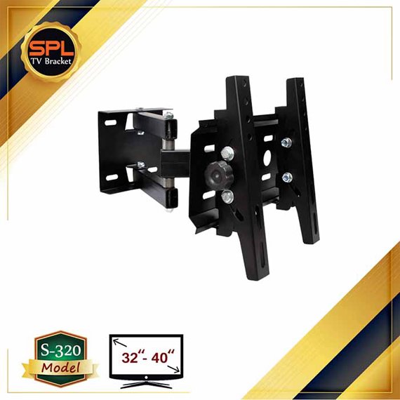 براکت دیواری تلویزیون , چرخشی،تک بازو،مدل s320 مخصوص تلویزیون های 32تا40 اینچ lcd,led 