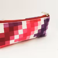 کیف جامدادی مخمل مدل حسنا صورتی