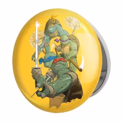 آینه جیبی خندالو طرح لاک پشت های نینجا مدل تاشو کد 2253