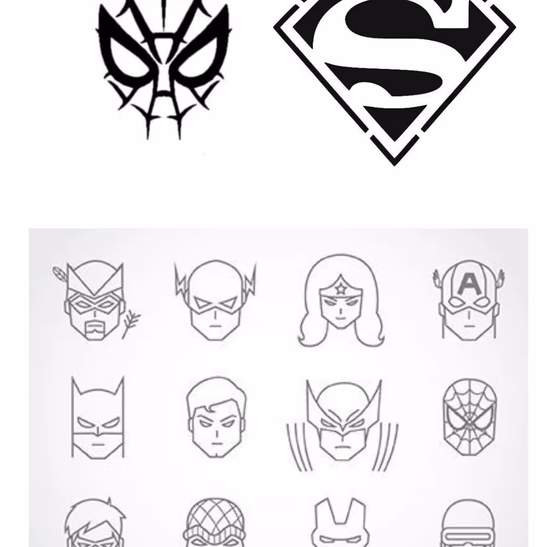 تتو موقت پکیج  قهرمان (marvel, Dc)+اسپری تتو موقت