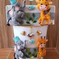 ست دستمال کاغذی و سطل اشغال اتاق کودک