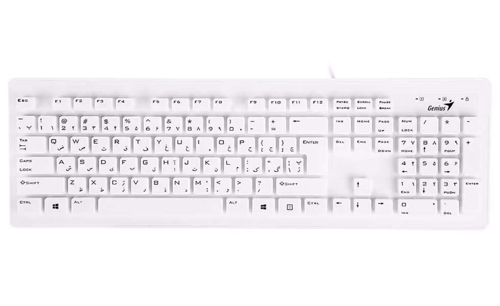 کیبورد جنیوس مدل SlimStar 130 با حروف فارسی