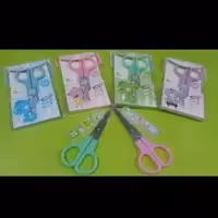 قیچی مهدتیغه فلزی غلاف دار                                           