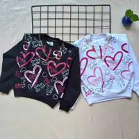 کراپ زنجیر دار دخترانه قلبی سایز 45 تا 60