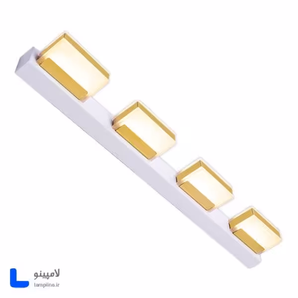 چراغ دیواری بالا آینه و بالا تابلو روشا سفید 60 cm مدل A48-4