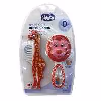 شانه و برس چیکو طرح شیر و زرافه قرمز 