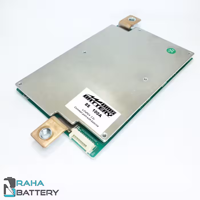برد محافظ BMS PCM باتری لیتیوم (LFP) 8 سل 100A آمپر 3.2V