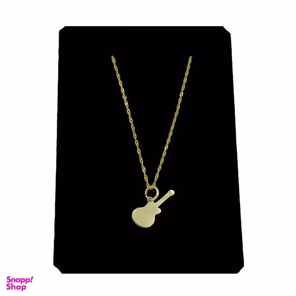 گردنبند طلا 18 عیار طرح گیتار مدل G134