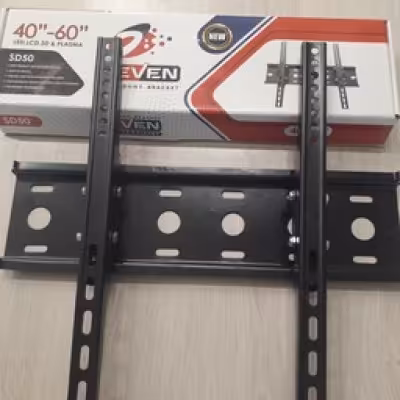 براکت و پایه دیواری تلویزیون ثابت فلزی seven مقاوم 40 الی 60 اینچ با ورق 1.5میل