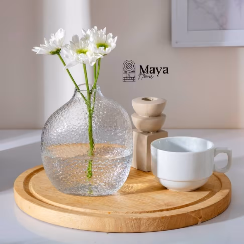 گلدان دفرمه شیشه ای سایز 2
