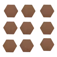 اسلایس چوبی مدل شش ضلعی کد 10 مجموعه 9 عددی