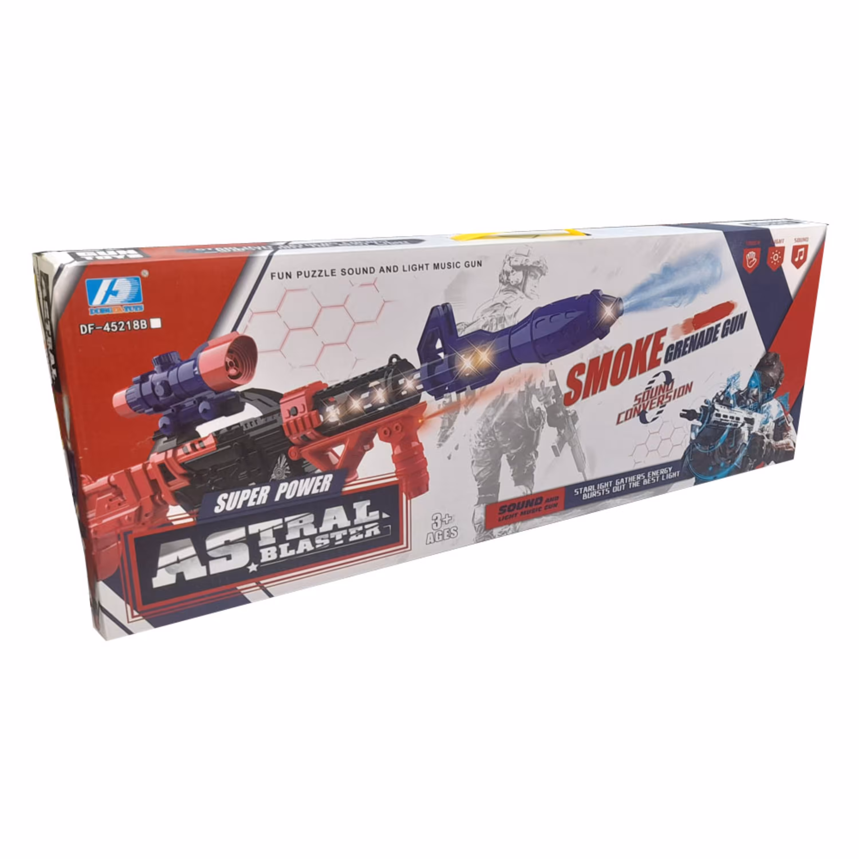 تفنگ بازی موزیکال دود زا