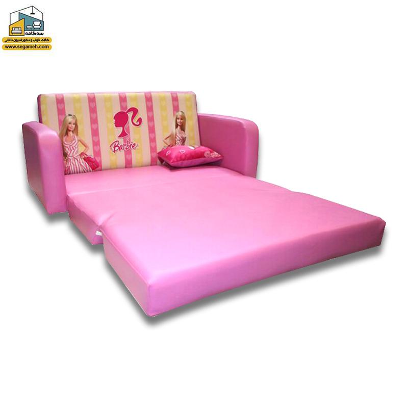مبل تخت خواب شو کودک و نوجوان مدل باربی 1