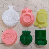 پک پنج تایی قالب های ژله پلاستیکی به انتخاب مشتری. اگه طرحی در  آیتمهای دیگه هم