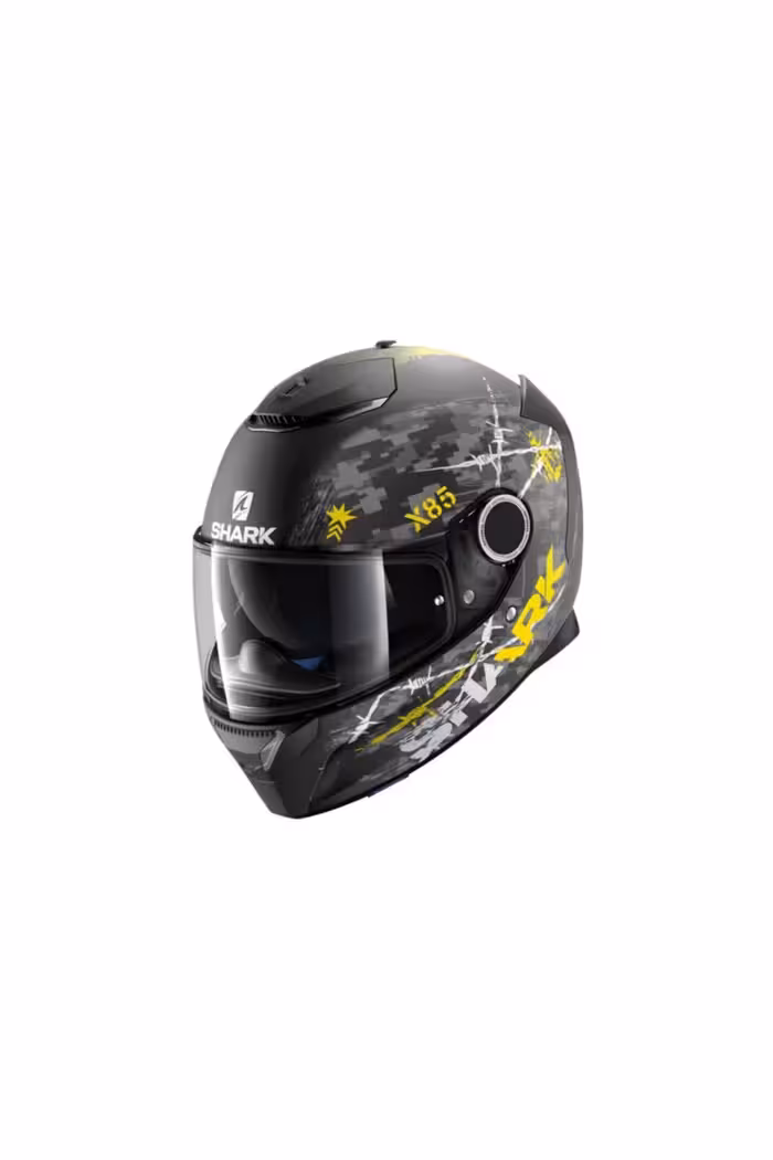 کلاه کاسکت موتورسیکلت مشکی مردانه و زنانه ایمنی اسپارتان Rughed Mat شارک Shark