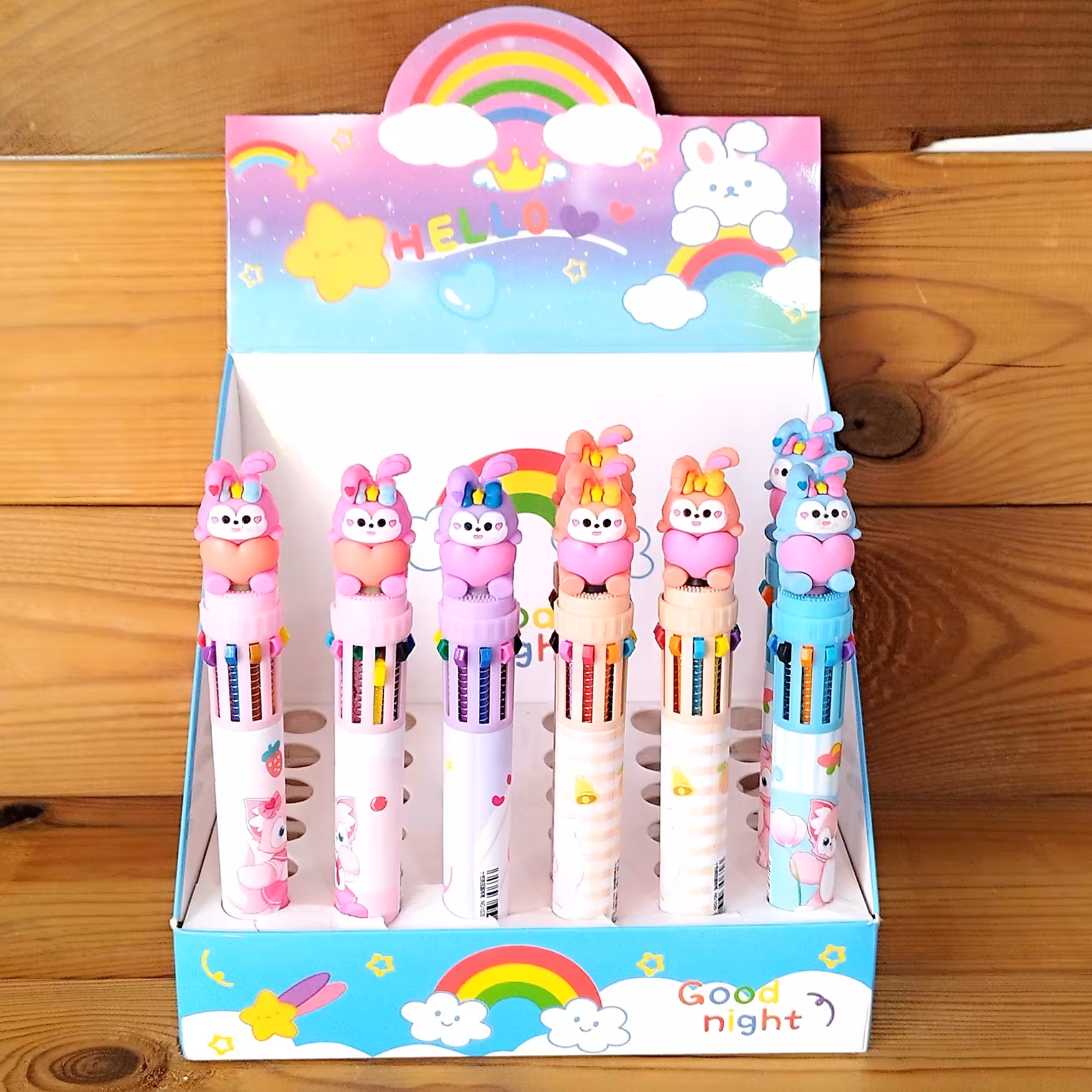 خودکار خرگوشی 10 رنگ سیلیکون فانتزی