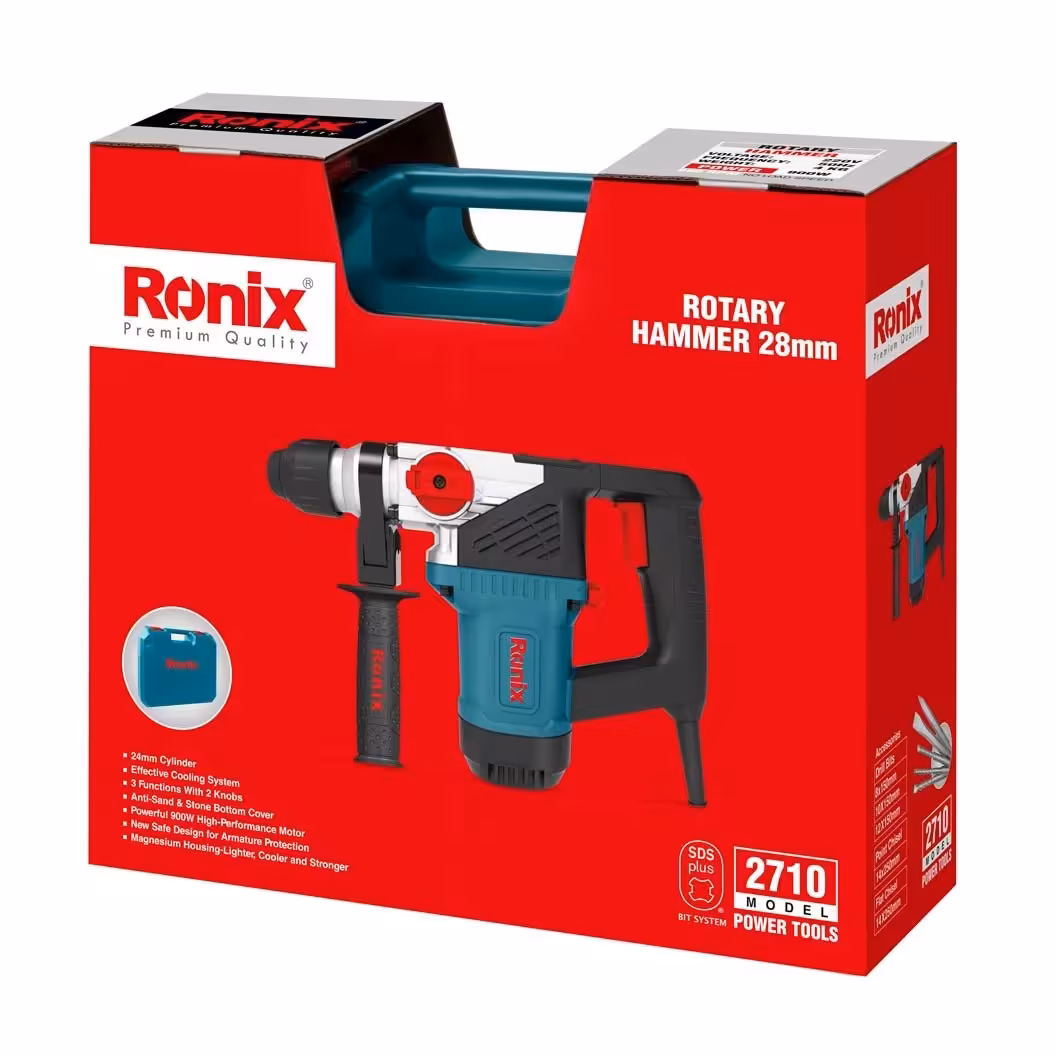 دریل بتن کن 2710 رونیکس 4 کیلویی 900وات 4 ژول 