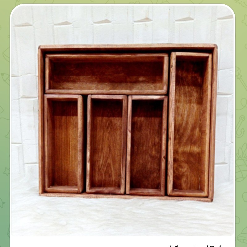 جا قاشقی تو کابینتی چوبی زیبا فقط 570هزار تومن
