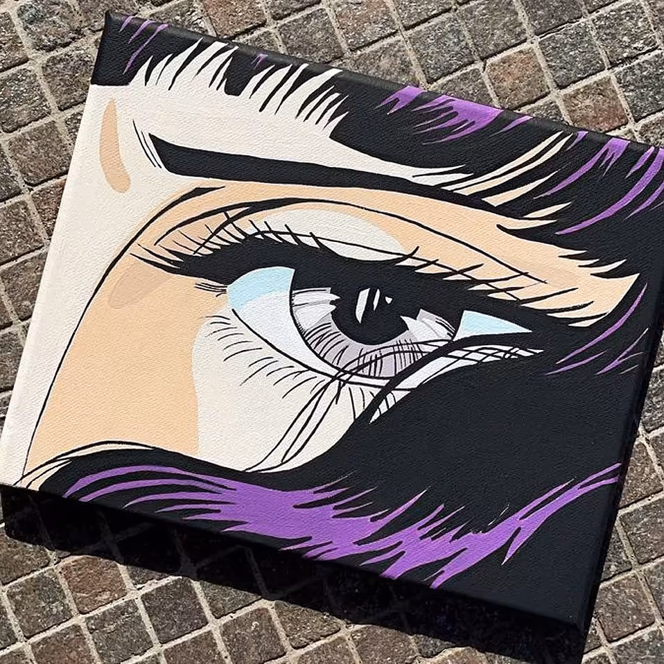 تابلو نقاشی طرح انیمه  ( 24 در 18 )