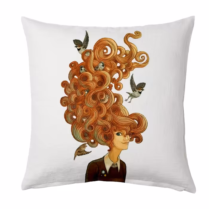 کاور کوسن کراس‌ماه طرح پاساری سایز 40 در 40 سانتی کد c2041