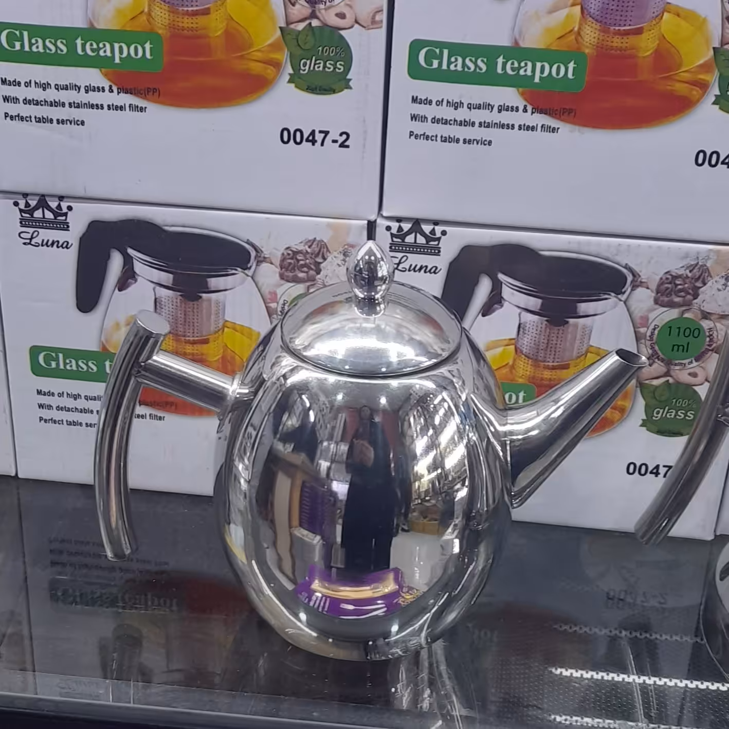 کتری(قوری)استیل عربی یک لیتری 