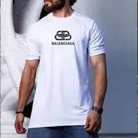 تیشرت مردانه رنگ سفید برند Balenciaga آستین کش