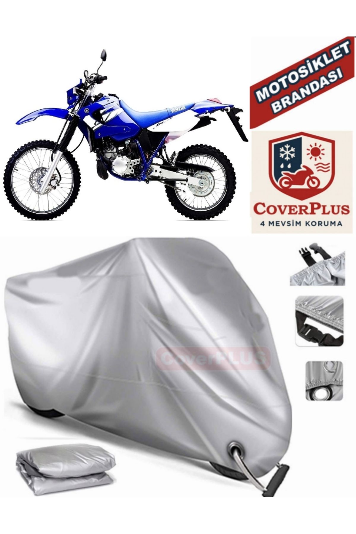 چادر موتورسیکلت یاماها DT 125 R موتور سیکلت برزنت موتوری قفل سازگار AutoZEL