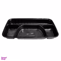 ظرف یکبار مصرف مدل مشکی 4 عددی در دار مستطیلی