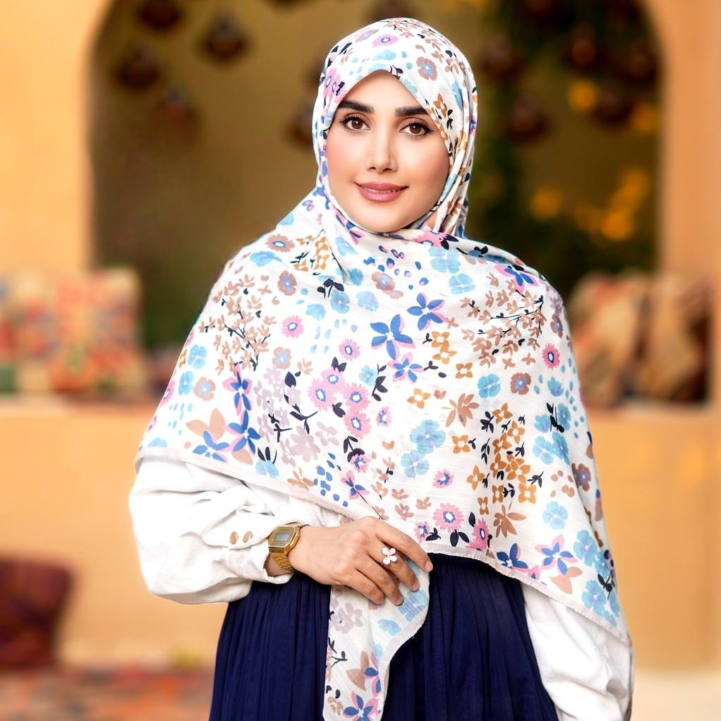 روسری سوپر نخ طرح لیا ( کد 29)