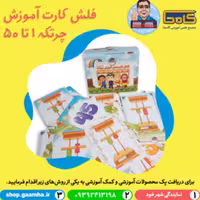 فلش کارت آموزش اعداد چرتکه (گامحا)