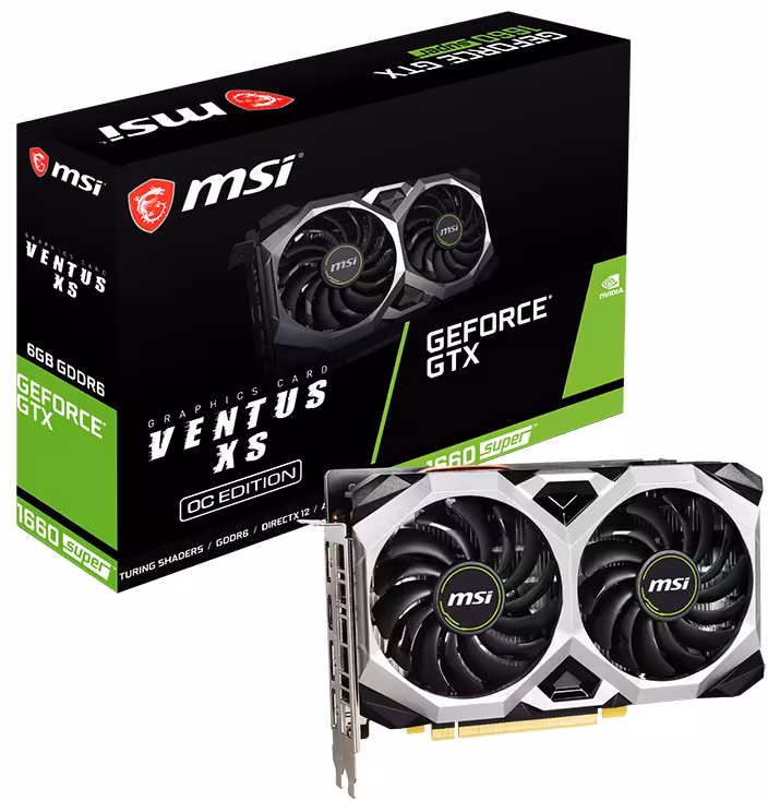 کارت گرافیک ام اس آی مدل GeForce GTX 1660 SUPER VENTUS XS OC با حافظه 6 گیگابایت