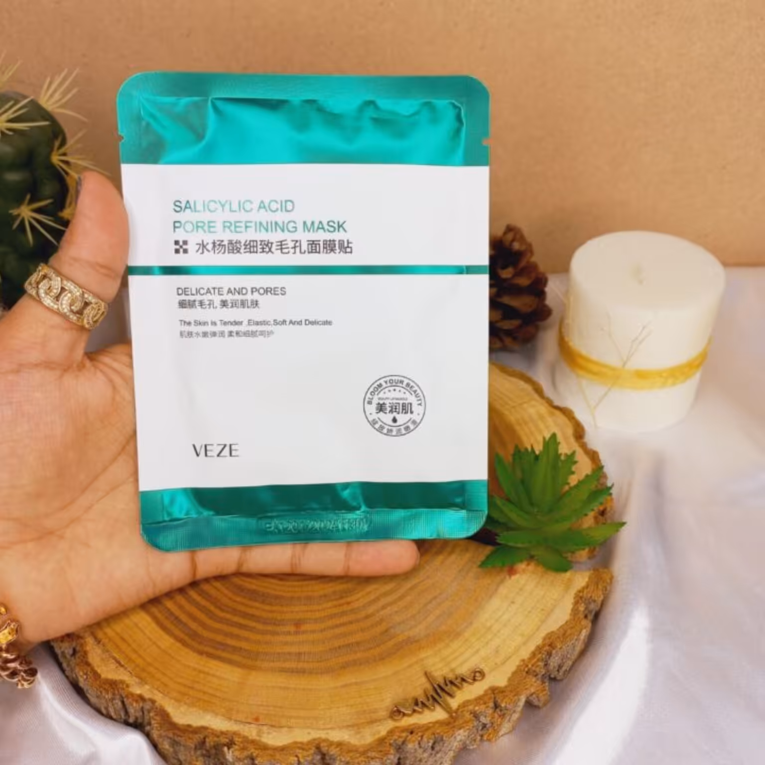 ماسک ورقه ای سالیسیلیک اسید ونزن VENZEN محصولات پوست شهرزاد 