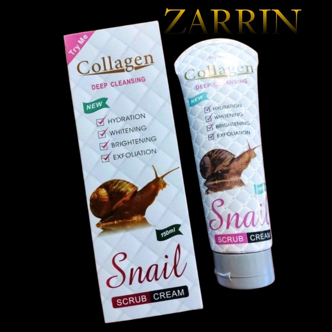 کرم اسکراب شنی حلزون پاک کننده عمیق کلاژن