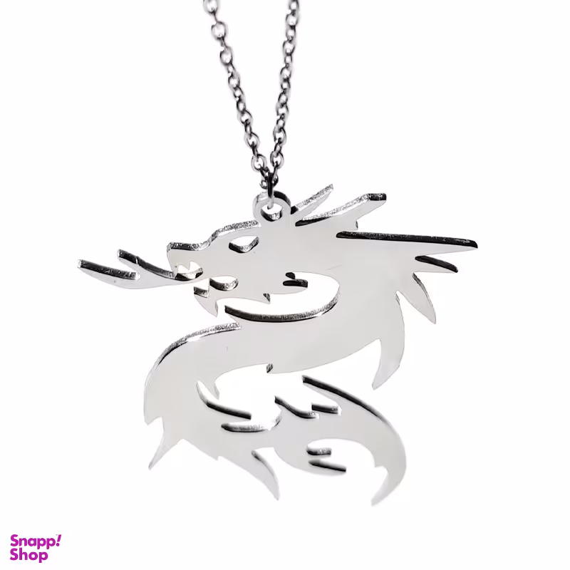 گردنبند مدل استیل طرح اژدها