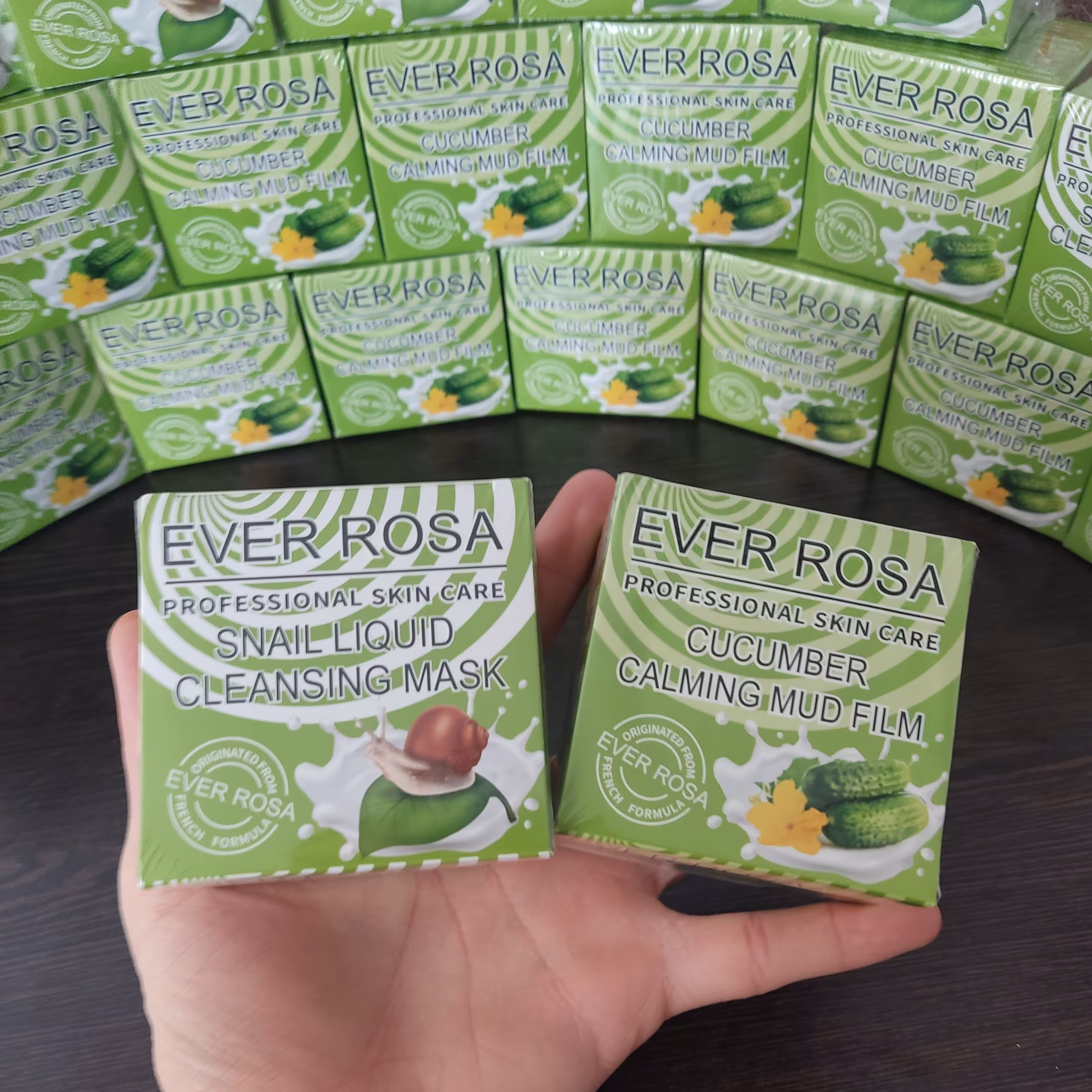 پک دو عددی ماسک گچی خیار و حلزون    (دوتا 180 گرم)