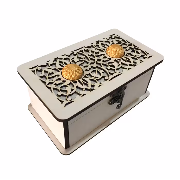 جعبه پذیرایی و دمنوش و میوه خشک و آجیل و تی بگ چوبی مدل T53