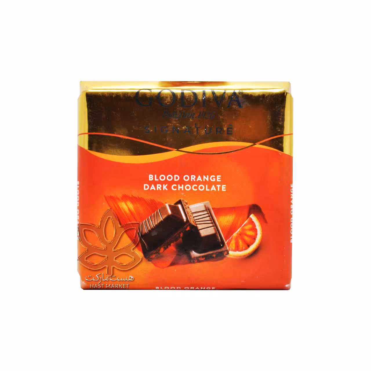 شکلات تلخ با تکه های پرتقال توسرخ 60 گرم گودیوا - godiva