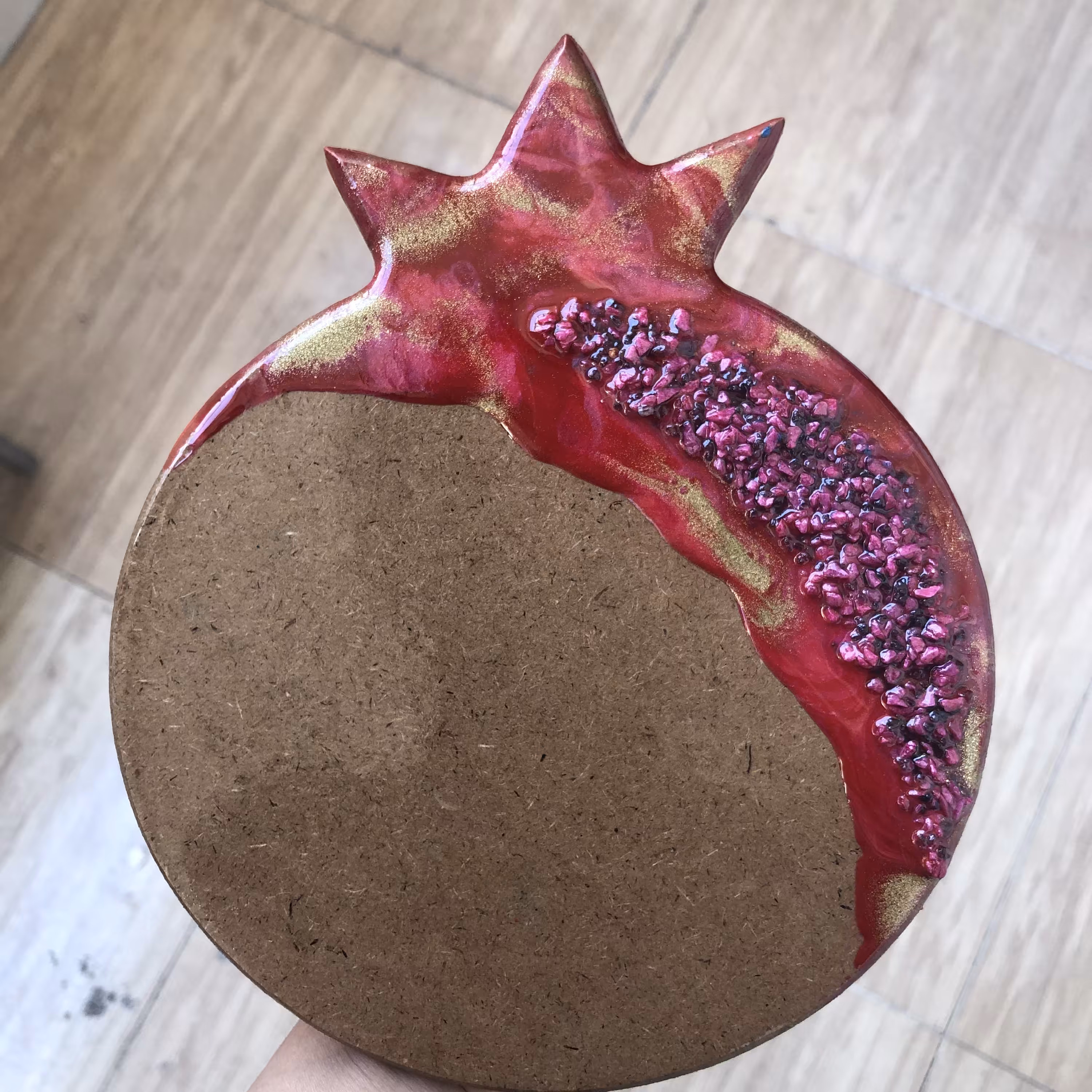 زیر لیوانی طرح انار شب یلدا