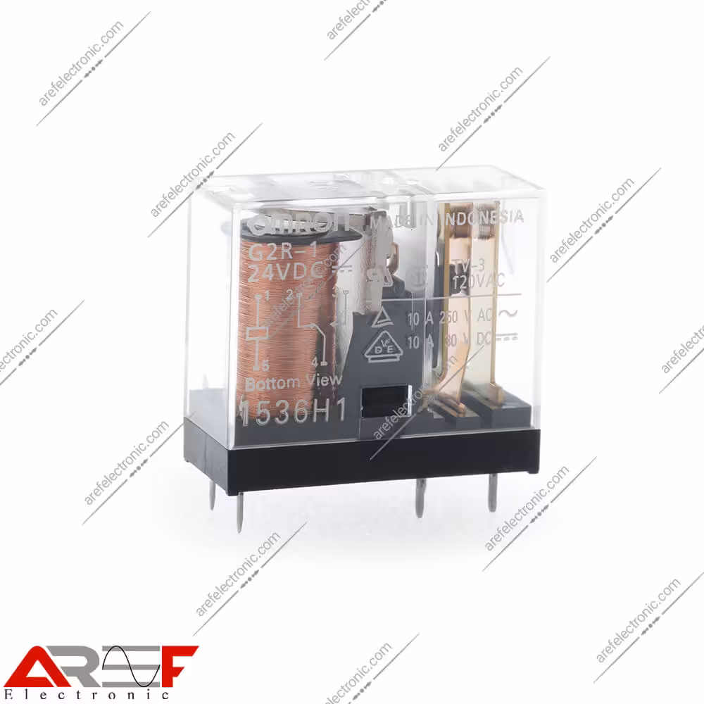 رله امرن مدل G2R-1 دارای 24 ولت و 5 پین 10 آمپر - فروشگاه عارف الکترونیک