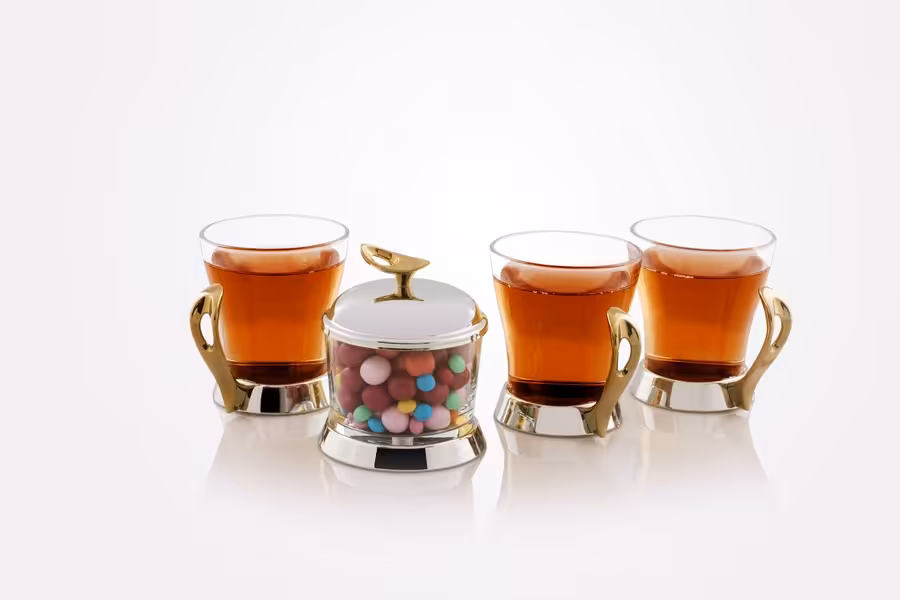 سرویس چایخوری دسته طلایی 981D