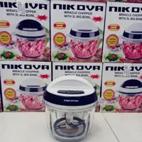 خردکن برند نیکووا  سه لیتر  شیشه پیرکس سه سرعته 