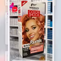 شامپو رنگ ویکو مدل color shock شماره 9.53 رنگ رزگلد