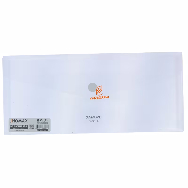پوشه دکمه دار شفاف ملخی (نامه) EG61 لینومکس LINOMAX