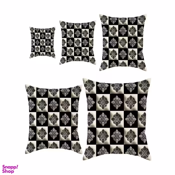 کوسن رنس کد S5-10089 مجموعه 5 عددی کوچک تا بزرگ چند رنگ