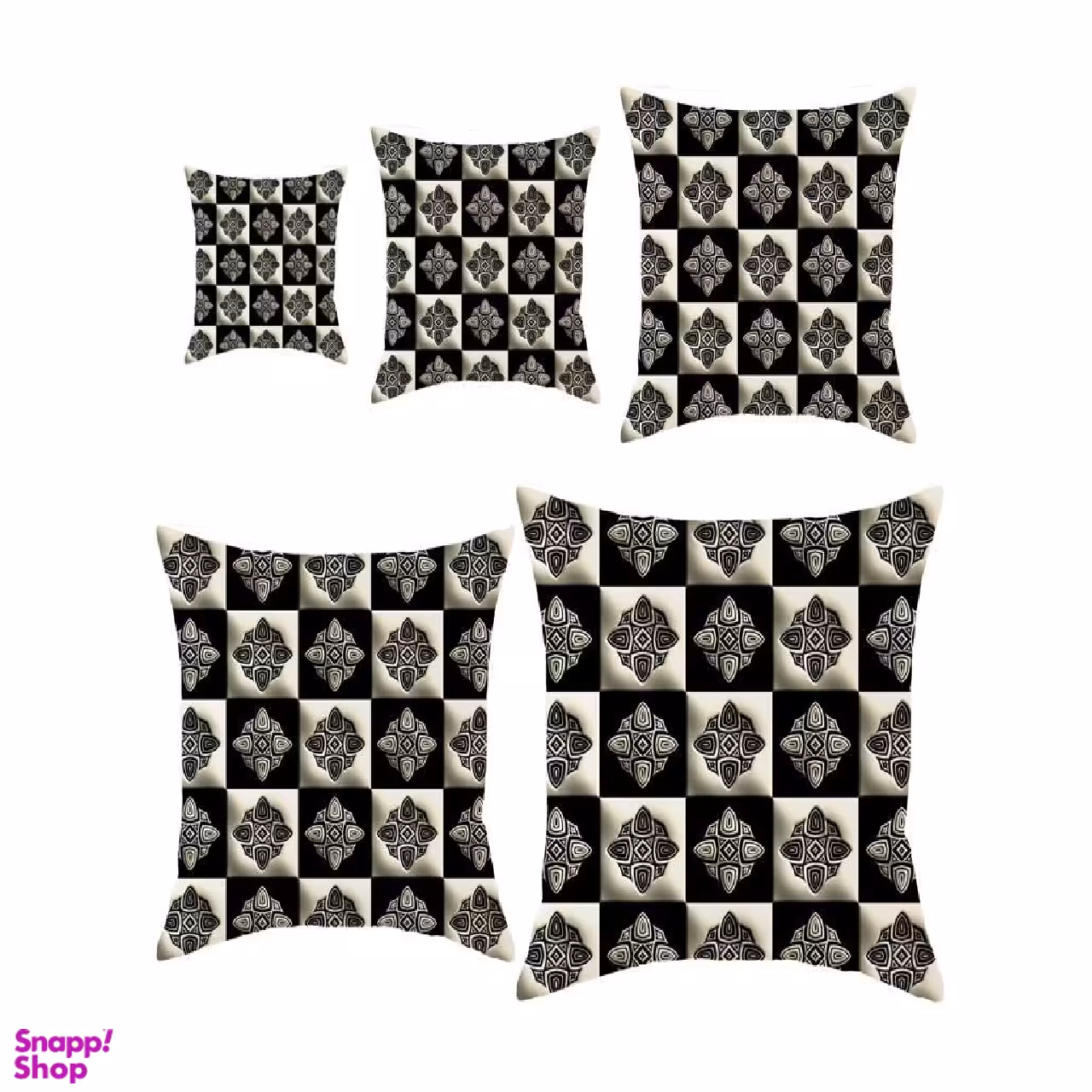 کوسن رنس کد S5-10089 مجموعه 5 عددی کوچک تا بزرگ چند رنگ