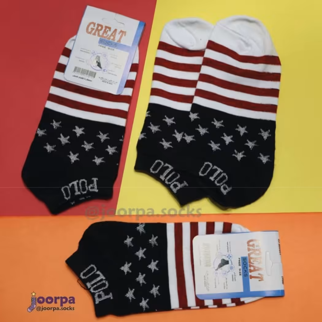 جوراب مچی طرح پرچم