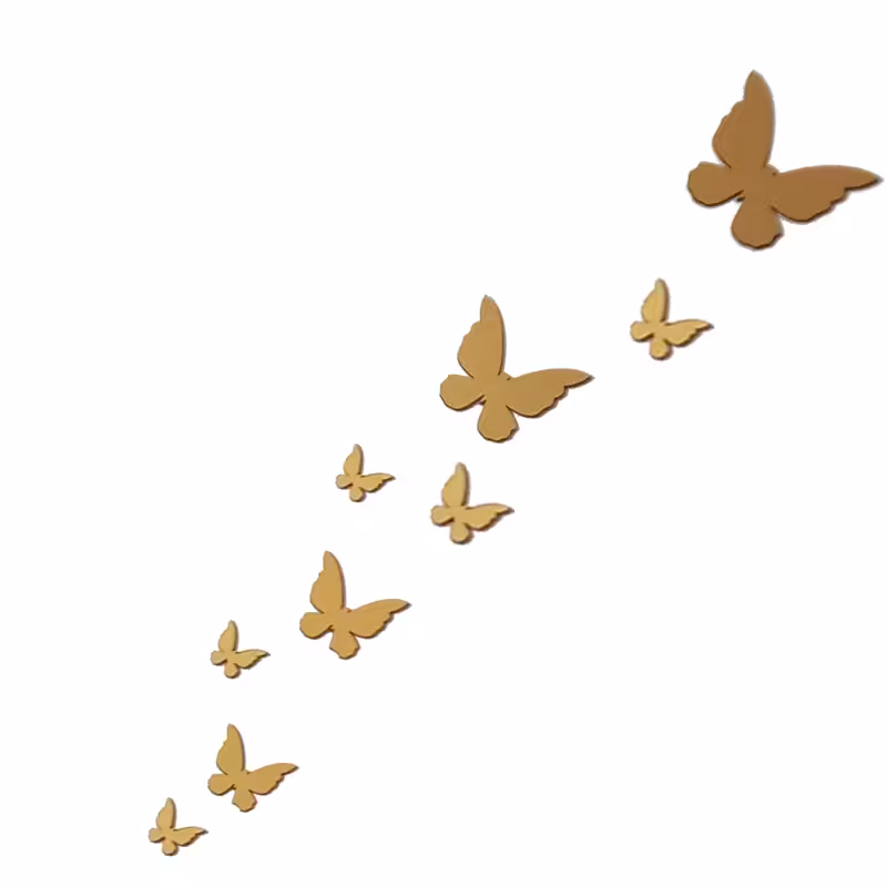 آینه مدل پروانه کد 1400 بسته 9 عددی