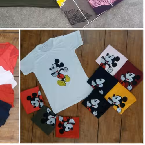 تیشرت تیکه دوزی طرح میکی موس