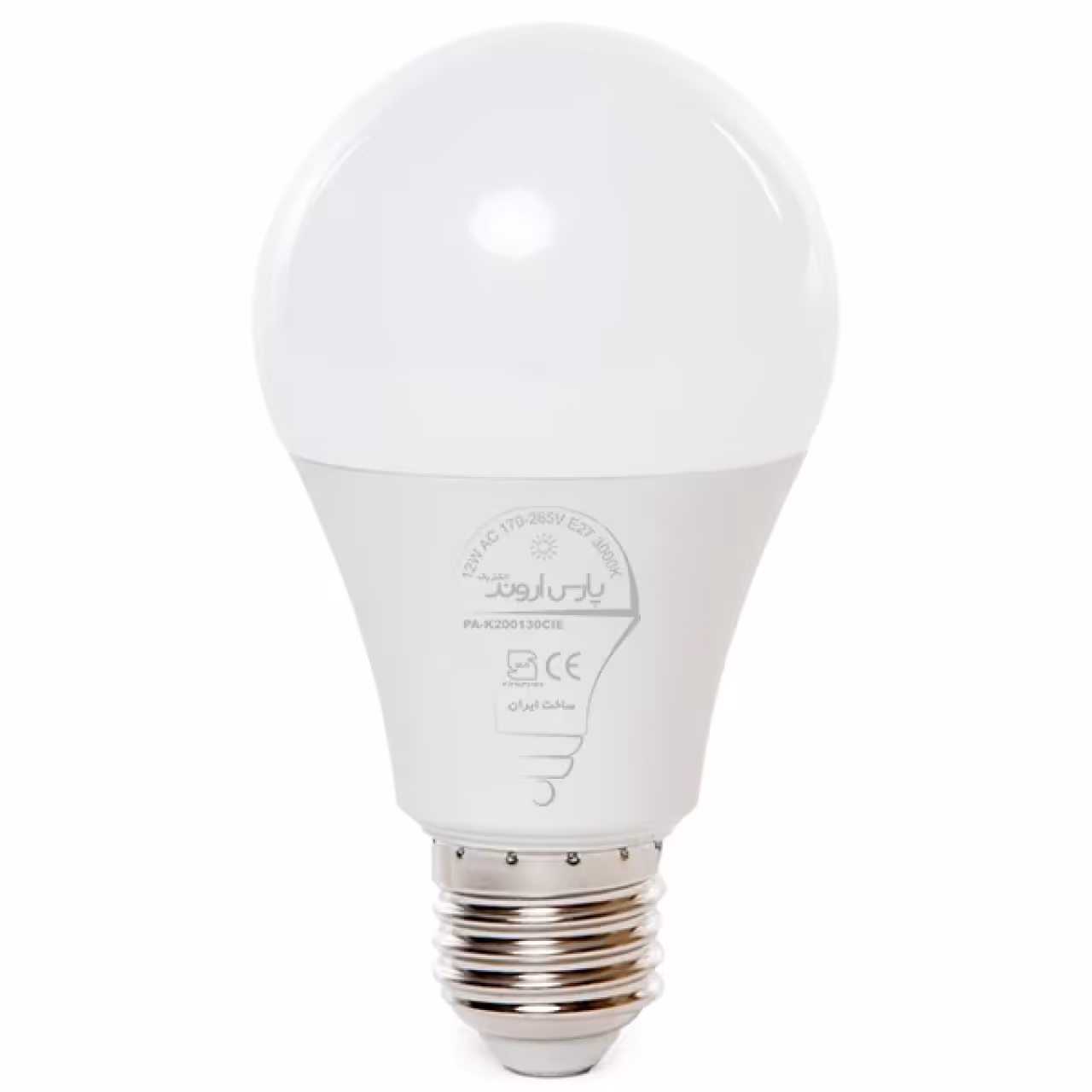 لامپ ال ای دی 12 وات پارس اروند الکتریک مدل حبابی پایه E27
