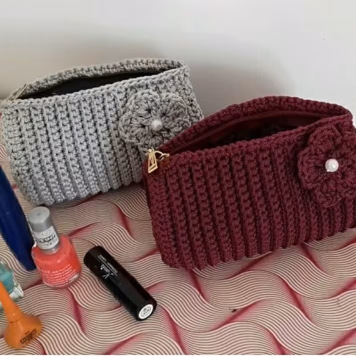 کیف لوازم آرایشی جامدادی مدل شیاری